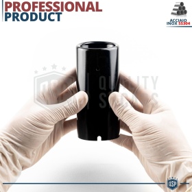 1 AUSPUFFBLENDE Endrohr für PEUGEOT 208 2 aus Schwarz Stahl | PLUG & PLAY-Installation