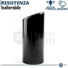1 AUSPUFFBLENDE Endrohr für PEUGEOT 208 2 aus Schwarz Stahl | PLUG & PLAY-Installation