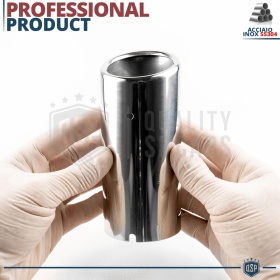 1 Embellecedor Tubo de ESCAPE para PEUGEOT 208 2 en Acero Inoxidable | PLUG & PLAY