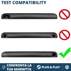 1 Tubo de ESCAPE OVAL para SUZUKI SWIFT 4 en Acero Inoxidable Cromado | PLUG & PLAY