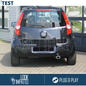 1 Tubo de ESCAPE OVAL para OPEL AGILA B en Acero Inoxidable Cromado | PLUG & PLAY