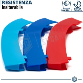 3 RIÑONES Rejilla para Bmw SERIE 2 F45 F46, con 10 Bandas Verticales | en colores M Sport