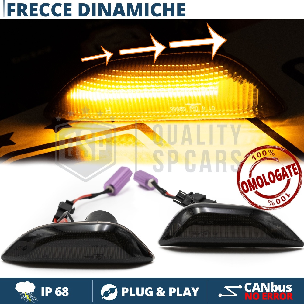 2 Intermitentes LED Secuenciales para OPEL | Homologados, Lente Negra, CANbus No Error 2 Intermitentes LED Secuenciales para OPEL | Homologados, Lente Negra, CANbus No Error