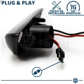 2 Intermitentes LED Secuenciales para OPEL | Homologados, Lente Negra, CANbus No Error