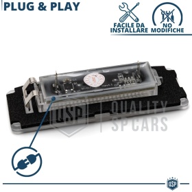 Luces de Matrícula LED para Maserati Ghibli M157 | Plafones CANbus 6500K Blanco Frío