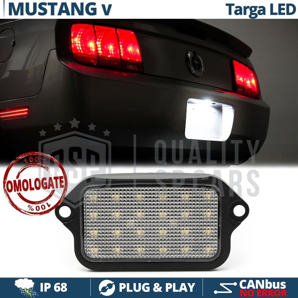 Luce de Matricula LED para Ford Mustang 5 (05-10) | CANbus 6500K Blanco Frío, Plug & Play Luce de Matricula LED para Ford Mustang 5 (05-10) | CANbus 6500K Blanco Frío, Plug & Play