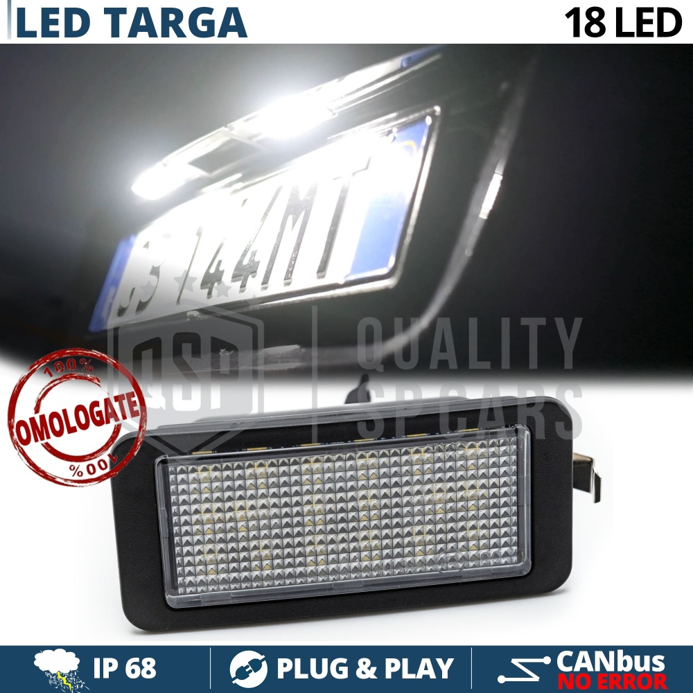 Luce de Matricula LED CANbus para Seat | CANbus 6500K Blanco Frío, Plug & Play