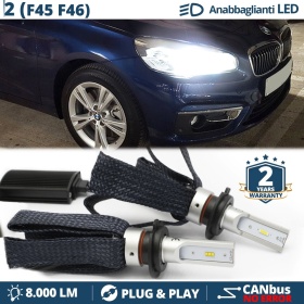 Kit LED H7 para BMW Serie 2 F45 F46 Tourer Luces de Cruce CANbus | 6500K Blanco Frío 8000LM