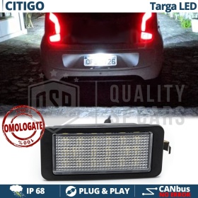 LED License Plate Light for Skoda Citigo | CANbus Error FREE 6500K Ice White, Plug & Play