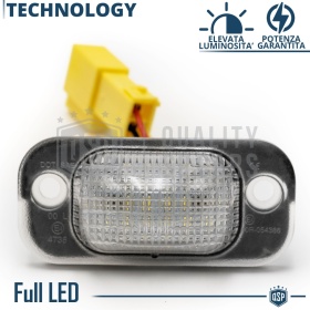 Luces de Matrícula LED para Seat Toledo 1 | Plafones CANbus 6500K Blanco Frío
