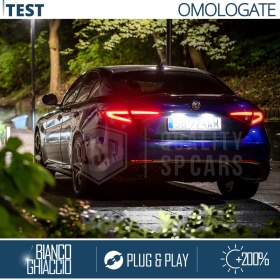 Luci Targa LED Per Alfa Romeo Giulia | Placchette Led CANbus, Luce Bianca POTENTE, Omologate