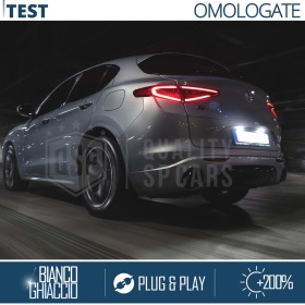 2 Luces de Matrícula LED para Alfa Romeo Stelvio | Plafones CANbus 6500K Blanco Frío