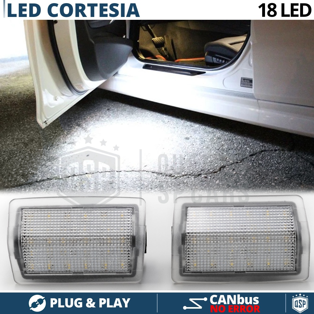 2 Luces de Cortesia LED para MERCEDES | Plafones Debajo Puerta Luz BLANCA | CANbus NO Errores