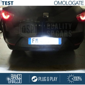Luci Targa LED Specifiche per Seat Ibiza 6J (08-12) | Placchetta Led CANbus, Luce Bianca POTENTE