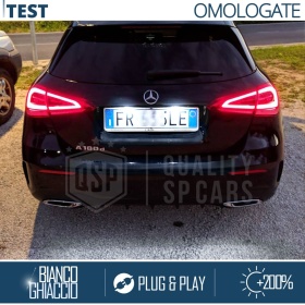2 Luces de Matrícula LED para Mercedes Clase A W177 | Plafones CANbus 6500K Blanco Frío