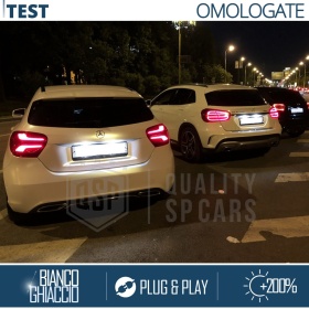 2 LED License Plate Lights for Mercedes B Class W247 | CANbus, Plug & Play | 6500K Cool White
