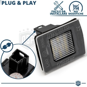 2 LED License Plate Lights for Mercedes B Class W247 | CANbus, Plug & Play | 6500K Cool White