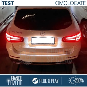 2 Éclairage Plaque Full LED pour Mercedes GLC X253, CANbus | 18 LED 6.500k Blanc Pur