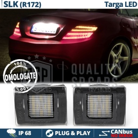 2 Luces de Matrícula LED para Mercedes SLK R172 | Plafones CANbus 6500K Blanco Frío
