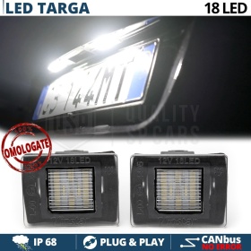 2 Luces de Matrícula LED para Mercedes SLC R172 | Plafones CANbus 6500K Blanco Frío