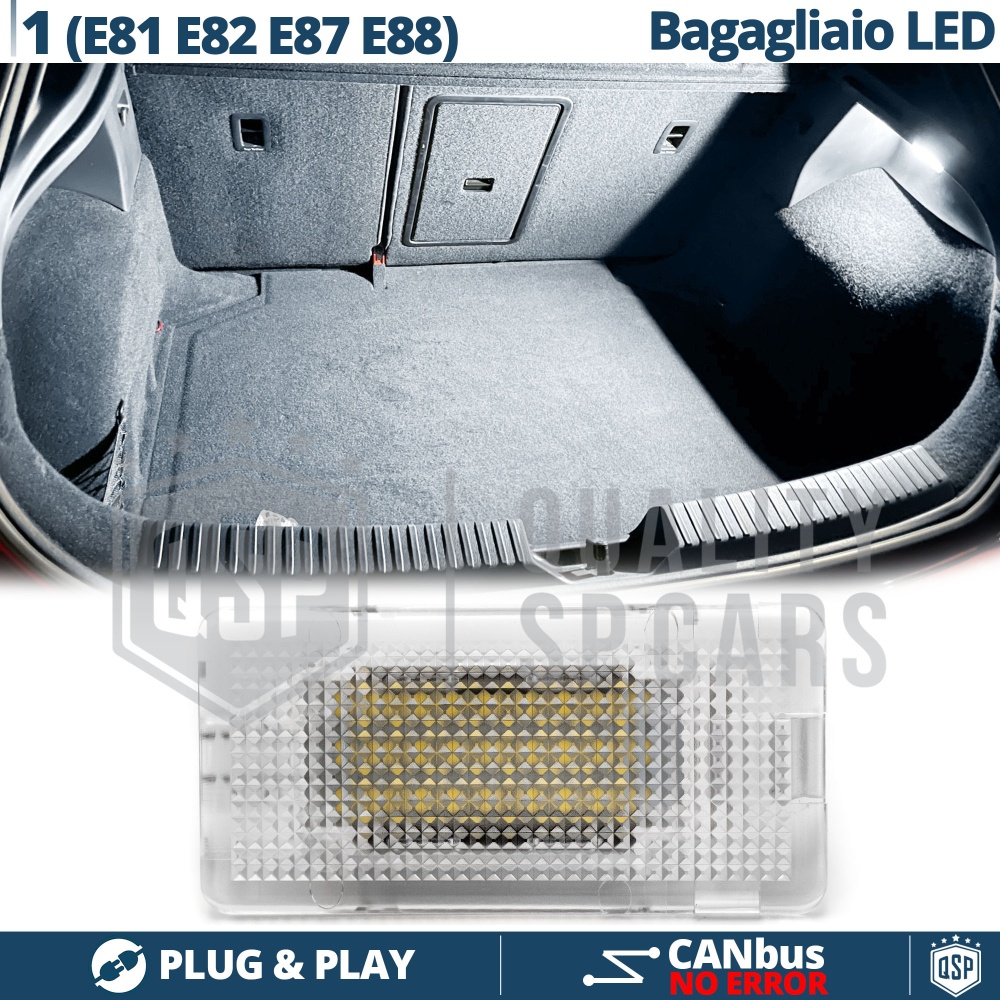 Luce de Maletero LED para BMW Serie 1 E87, E81, E82, E88 | Luces Interiores BLANCAS CANbus Luce de Maletero LED para BMW Serie 1 E87, E81, E82, E88 | Luces Interiores BLANCAS CANbus