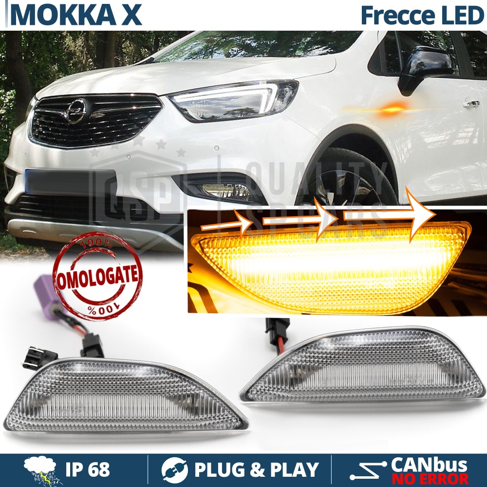 2 Intermitentes LED Secuenciales para OPEL MOKKA X | Homologados CANbus No Errores 2 Intermitentes LED Secuenciales para OPEL MOKKA X | Homologados CANbus No Errores