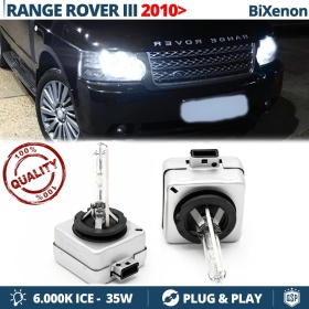 2x D3S Bi-Xenon Replacement Bulbs for RANGE ROVER 3 Facelift HID 6.000K White Ice 35W