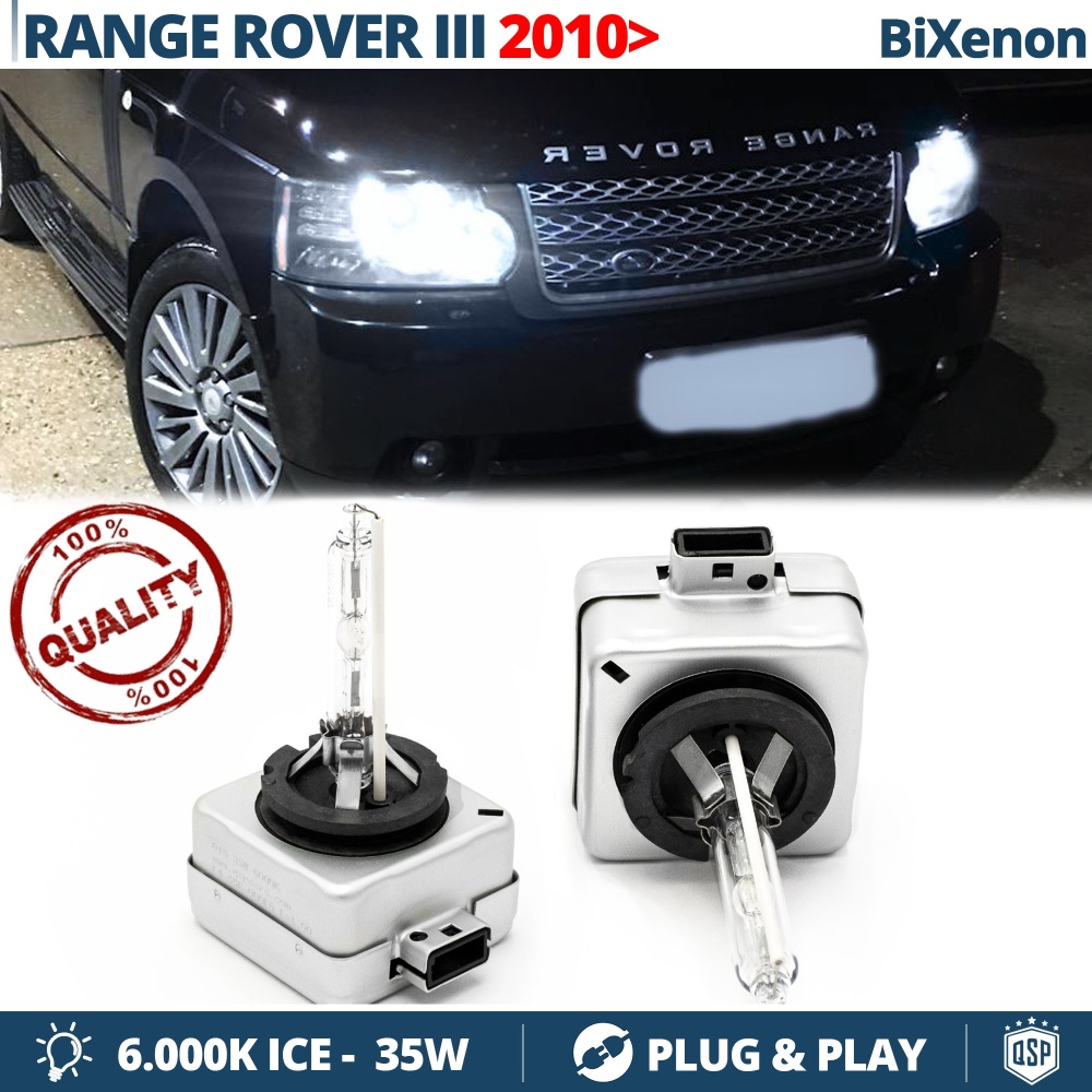 2x D3S Bi-Xenon Replacement Bulbs for RANGE ROVER 3 Facelift HID 6.000K White Ice 35W 2x D3S Bi-Xenon Replacement Bulbs for RANGE ROVER 3 Facelift HID 6.000K White Ice 35W
