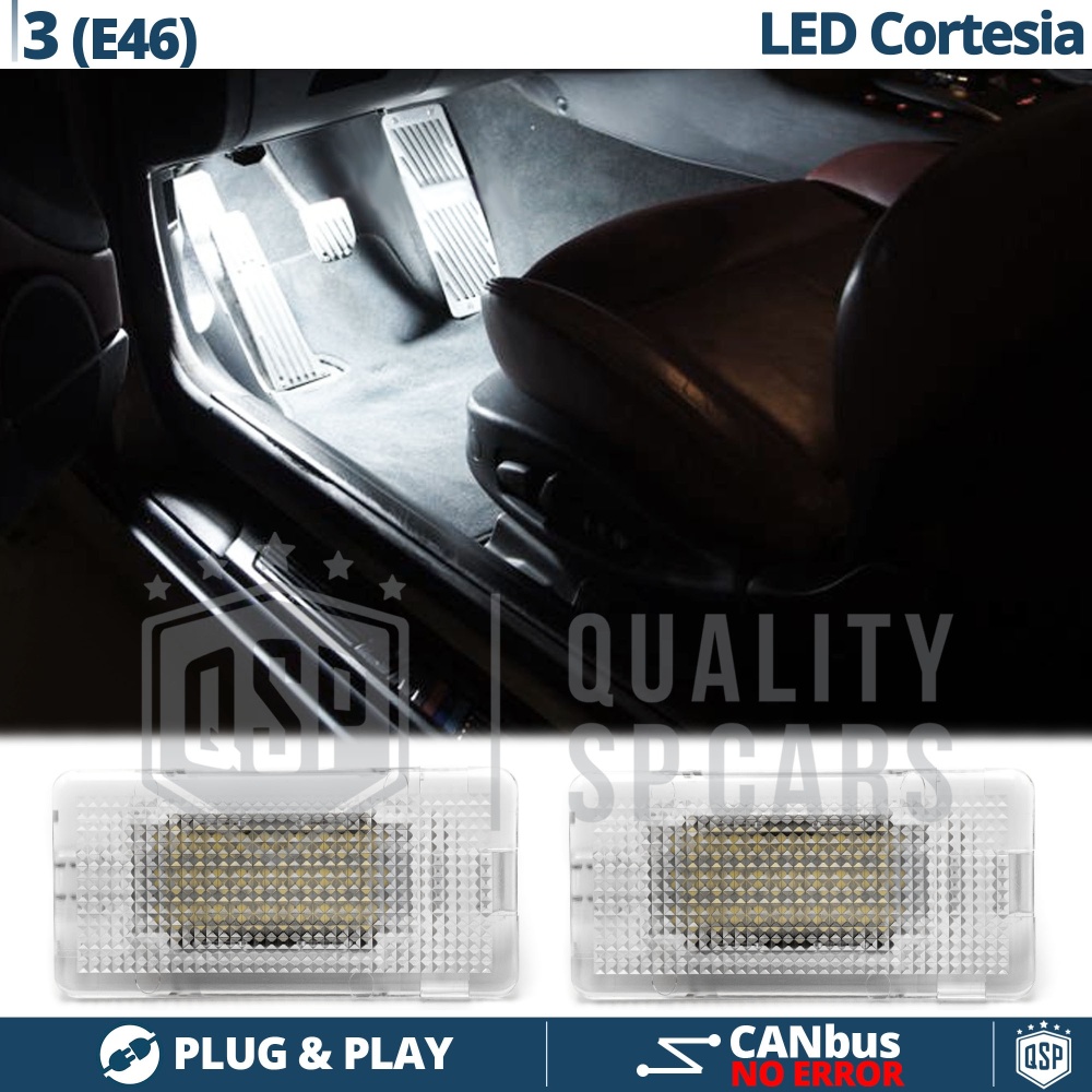 Luces de Pies LED para BMW Serie 3 E46 | Luces Interiores Coche BLANCAS | CANbus NO Errores Luces de Pies LED para BMW Serie 3 E46 | Luces Interiores Coche BLANCAS | CANbus NO Errores