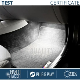 Luces de Pies LED para BMW Serie 6 E63, E64 | Luces Interiores Coche BLANCAS | CANbus NO Errores