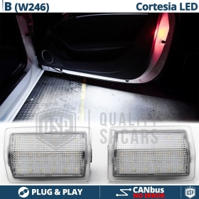 2 Luces de Cortesia LED para MERCEDES Clase B W246 | Plafones Debajo Puerta Luz BLANCA CANbus