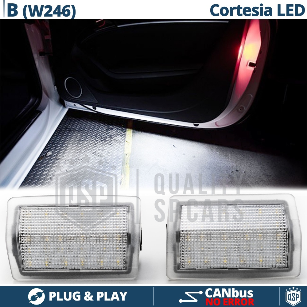 2 Luces de Cortesia LED para MERCEDES Clase B W246 | Plafones Debajo Puerta Luz BLANCA CANbus 2 Luces de Cortesia LED para MERCEDES Clase B W246 | Plafones Debajo Puerta Luz BLANCA CANbus