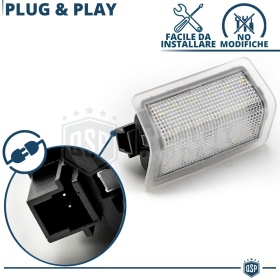 2 LED Courtesy Door Lights for MERCEDES C Class Coupè C204 | Puddle Lights Cool White CANbus