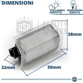 2 LED Courtesy Door Lights for MERCEDES C Class Coupè C204 | Puddle Lights Cool White CANbus