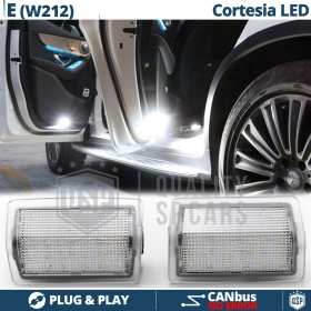 2 Éclairage de Portes LED pour MERCEDES Classe E W212 | Lumières de Courtoisie BLANCHES CANbus