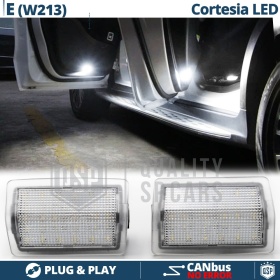 2 Luces de Cortesia LED para MERCEDES Clase E W213 | Plafones Debajo Puerta Luz BLANCA CANbus