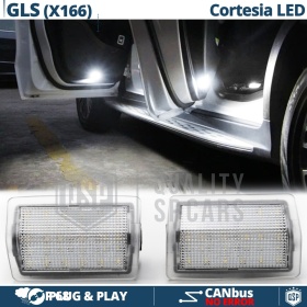 2 Éclairage de Portes LED pour MERCEDES GLS X166 | Lumières de Courtoisie BLANCHES CANbus