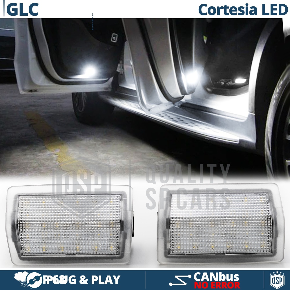 2 LED Höflichkeit Licht für MERCEDES GLC | Led Deckenleuchten Weißes Eis | CANbus Keine Fehler