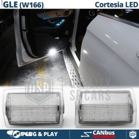 2 LED Höflichkeit Licht für MERCEDES GLE W166 | Led Deckenleuchten Weißes Eis 6500K | CANbus