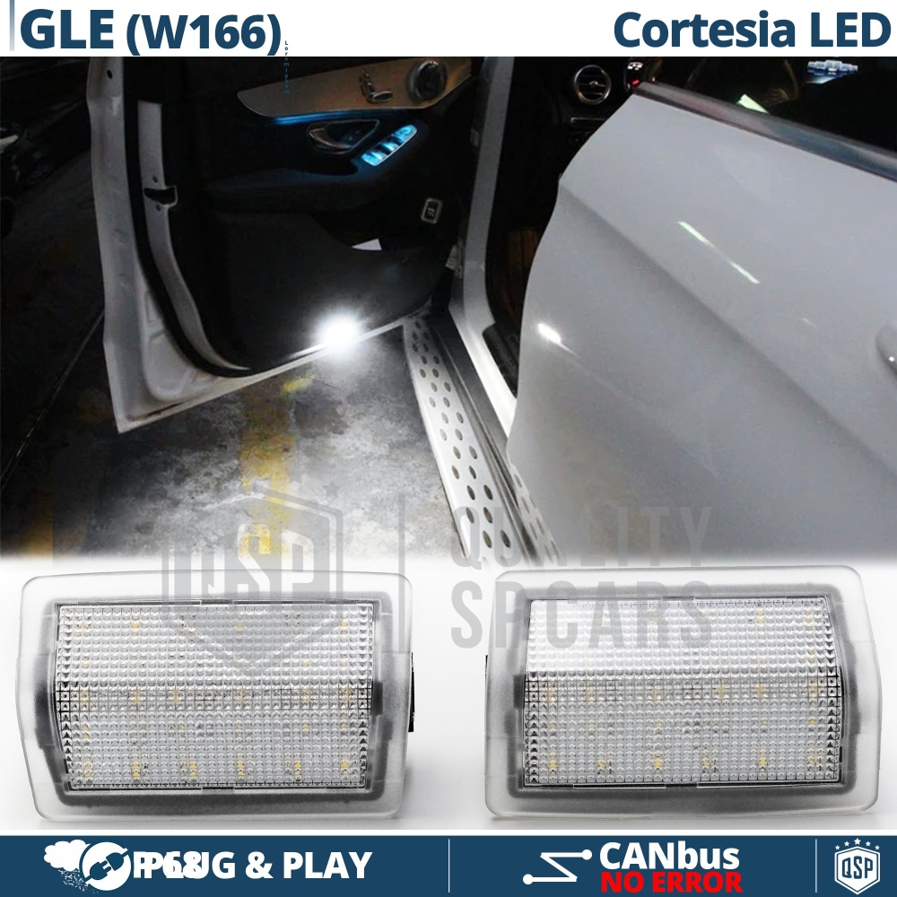 2 LED Höflichkeit Licht für MERCEDES GLE W166 | Led Deckenleuchten Weißes Eis 6500K | CANbus