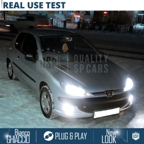 Kit Led H4 para PEUGEOT 206 98-03 Luces de Cruce + Carretera 6500K 8000LM | Plug & Play CANbus