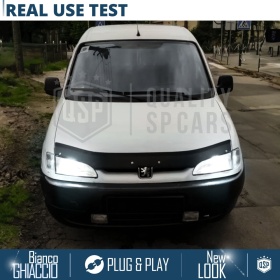Kit Led H4 para PEUGEOT PARTNER 1 96-03 Luces de Cruce + Carretera 6500K 8000LM | Plug & Play CANbus
