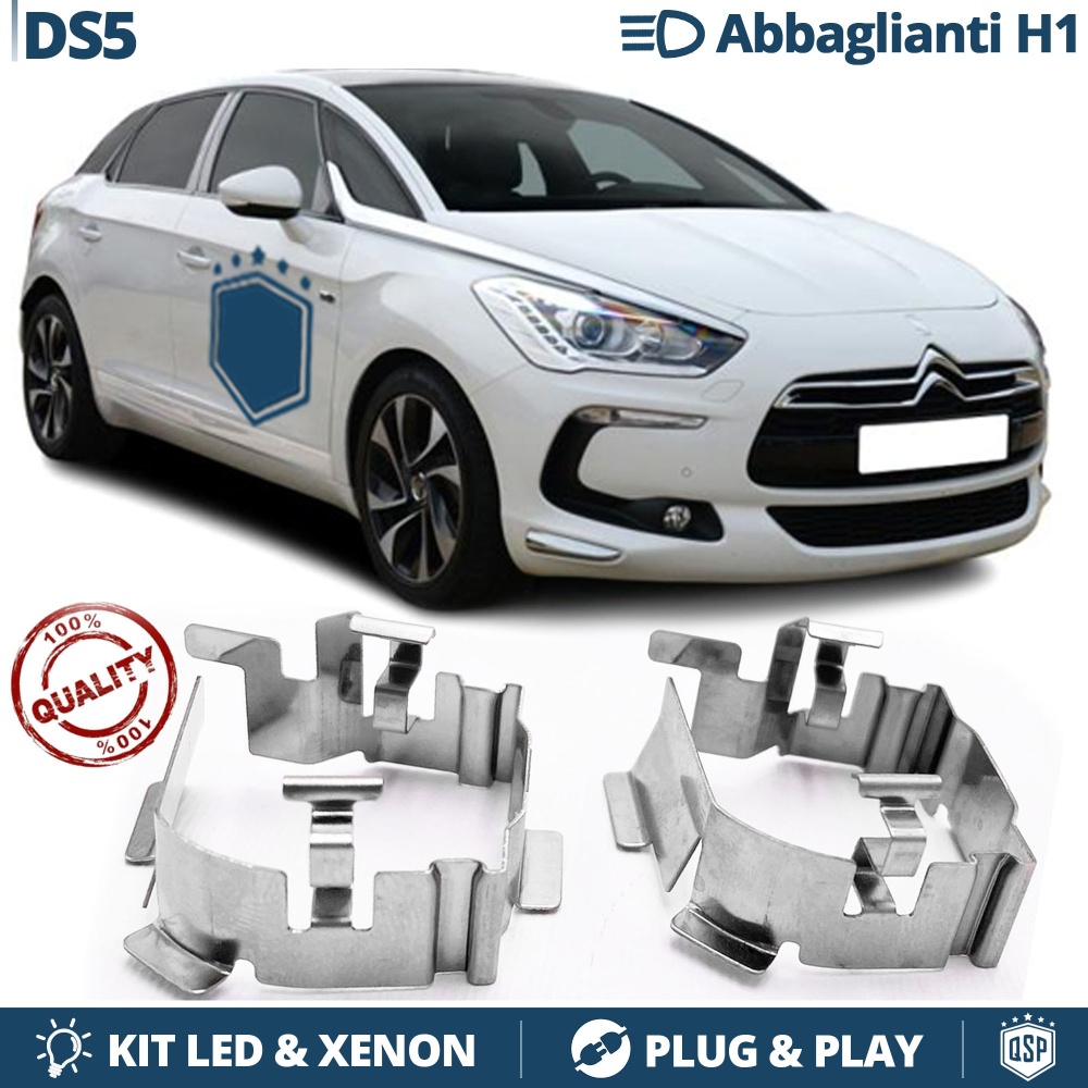 2X Adaptatores del Retenedor Soporte Bombilla para Citroen DS5, para Montaje KIT LED H1 2X Adaptatores del Retenedor Soporte Bombilla para Citroen DS5, para Montaje KIT LED H1