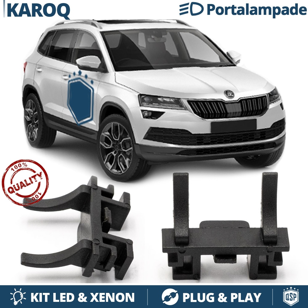 2X Adaptatores del Retenedor Soporte Bombilla para Montaje KIT LED H7 para Skoda Karoq 2X Adaptatores del Retenedor Soporte Bombilla para Montaje KIT LED H7 para Skoda Karoq