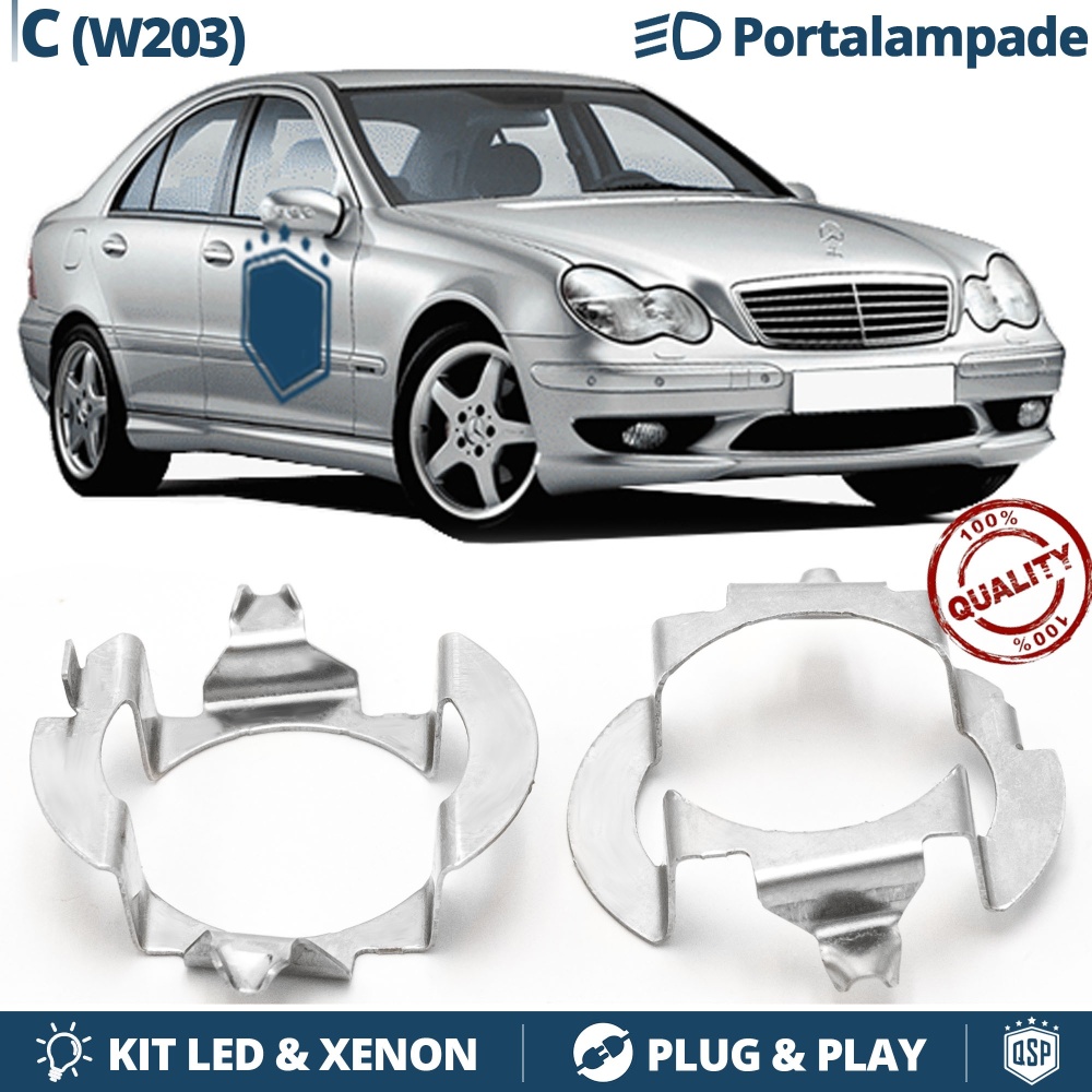 2 Adaptatores del Retenedor Soporte Bombilla para Montaje KIT LED H7 para Mercedes CLASE C W203 2 Adaptatores del Retenedor Soporte Bombilla para Montaje KIT LED H7 para Mercedes CLASE C W203