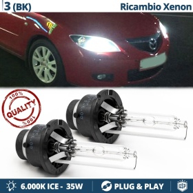 2x Bombillas Xenon D2S de Repuesto para MAZDA 3 (BK) Luz 6.000K Blanco Frio Lámpara 35W