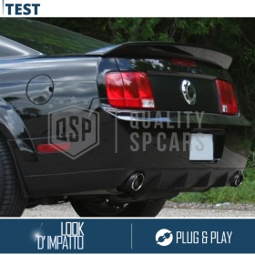 2x Tubos de ESCAPE para FORD Mustang 5 DX + SX en ACERO Inoxidable Carbón | PLUG & PLAY