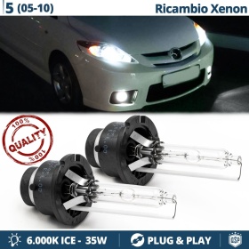 2x Bombillas Xenon D2S de Repuesto para MAZDA 5 Luz 6.000K Blanco Frio Lámpara 35W