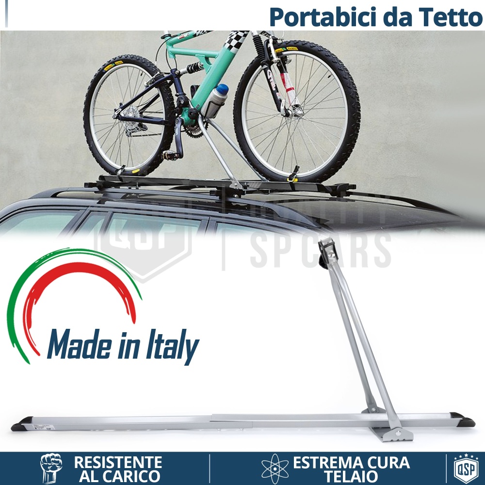 Universal Car Roof BIKE RACK in Steel to be INSTALLED on Roof Bars | TÜV GS Approved