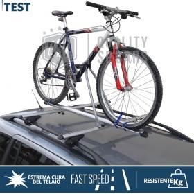 Universal Car Roof BIKE RACK in Steel to be INSTALLED on Roof Bars | TÜV GS Approved